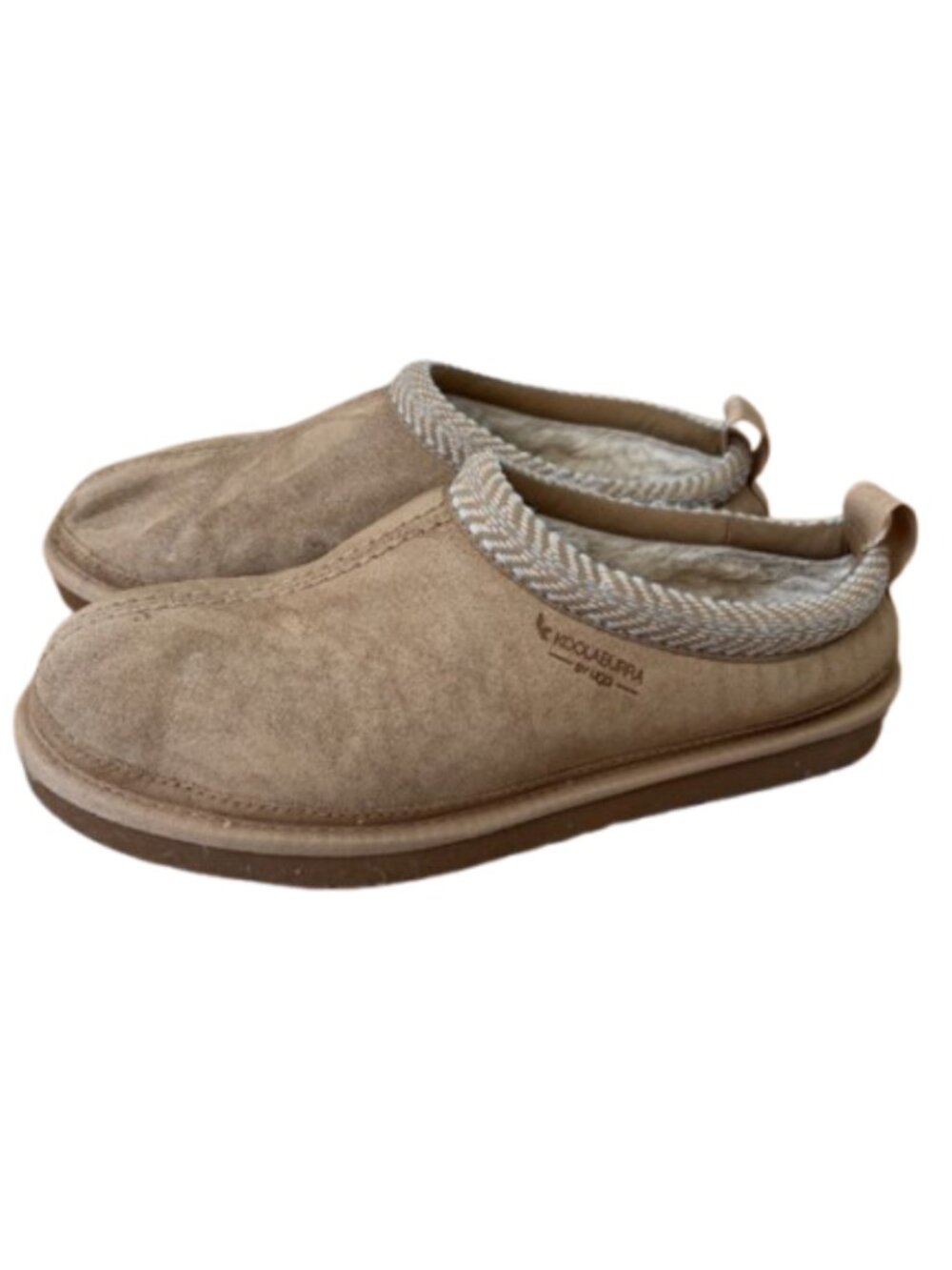 Koolaburra By UGG Burree Suede Slippers Sz 10 Cozy Comfort Loafers Neutral